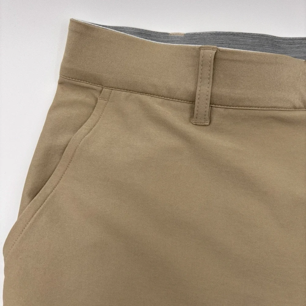 Adidas Golf Pants Mens 38x30 Khaki Tan Ultimate 365 Flat Front Pro